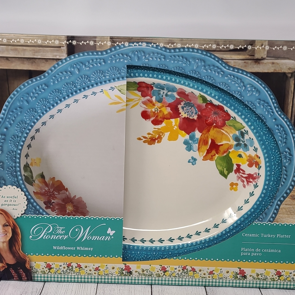 The Pioneer Woman turkey platter